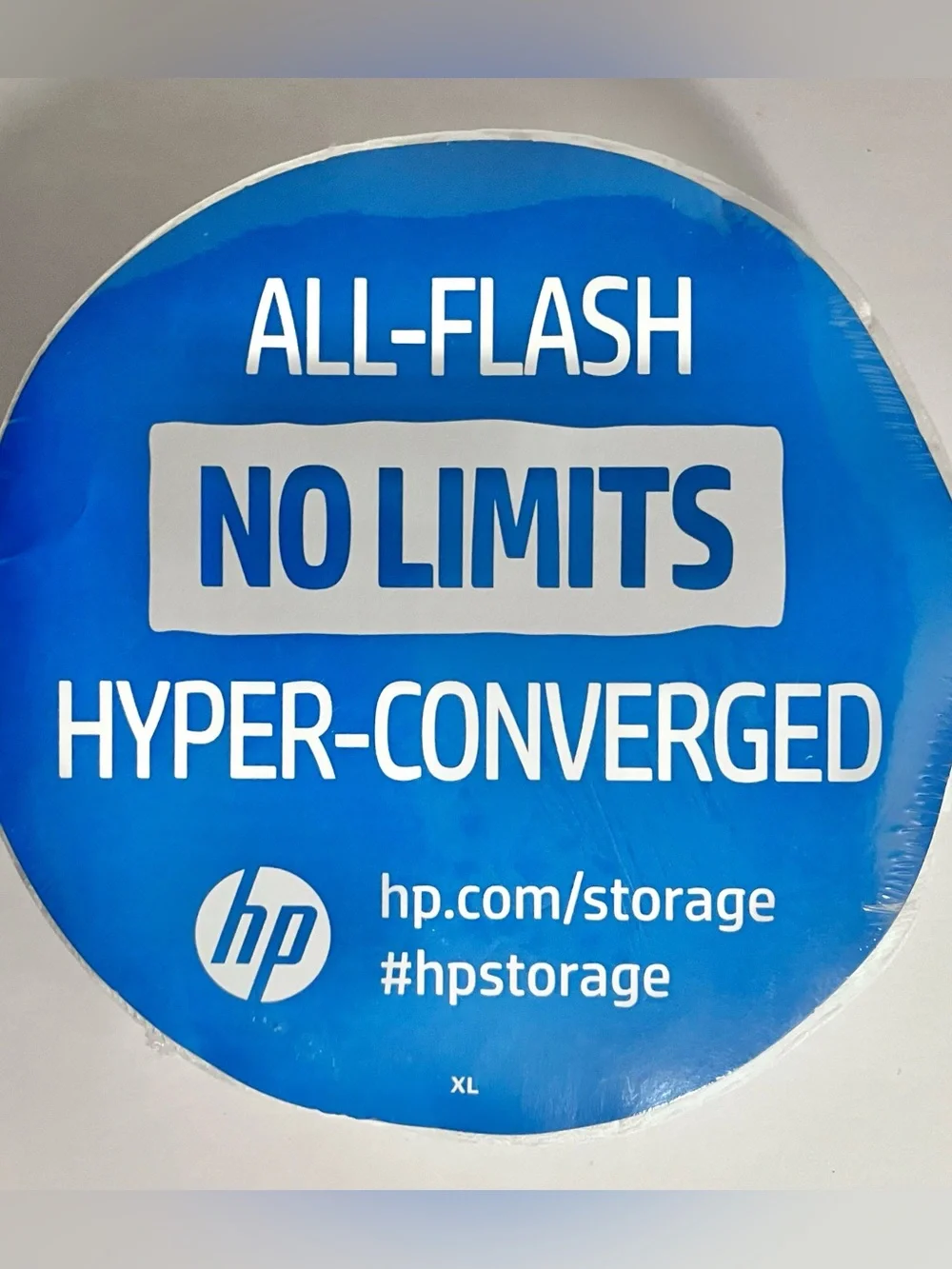 HP HEWLETT PACKARD Vacuum Packed WHITE T-SHIRT / Rare Promotional Item / Size XL